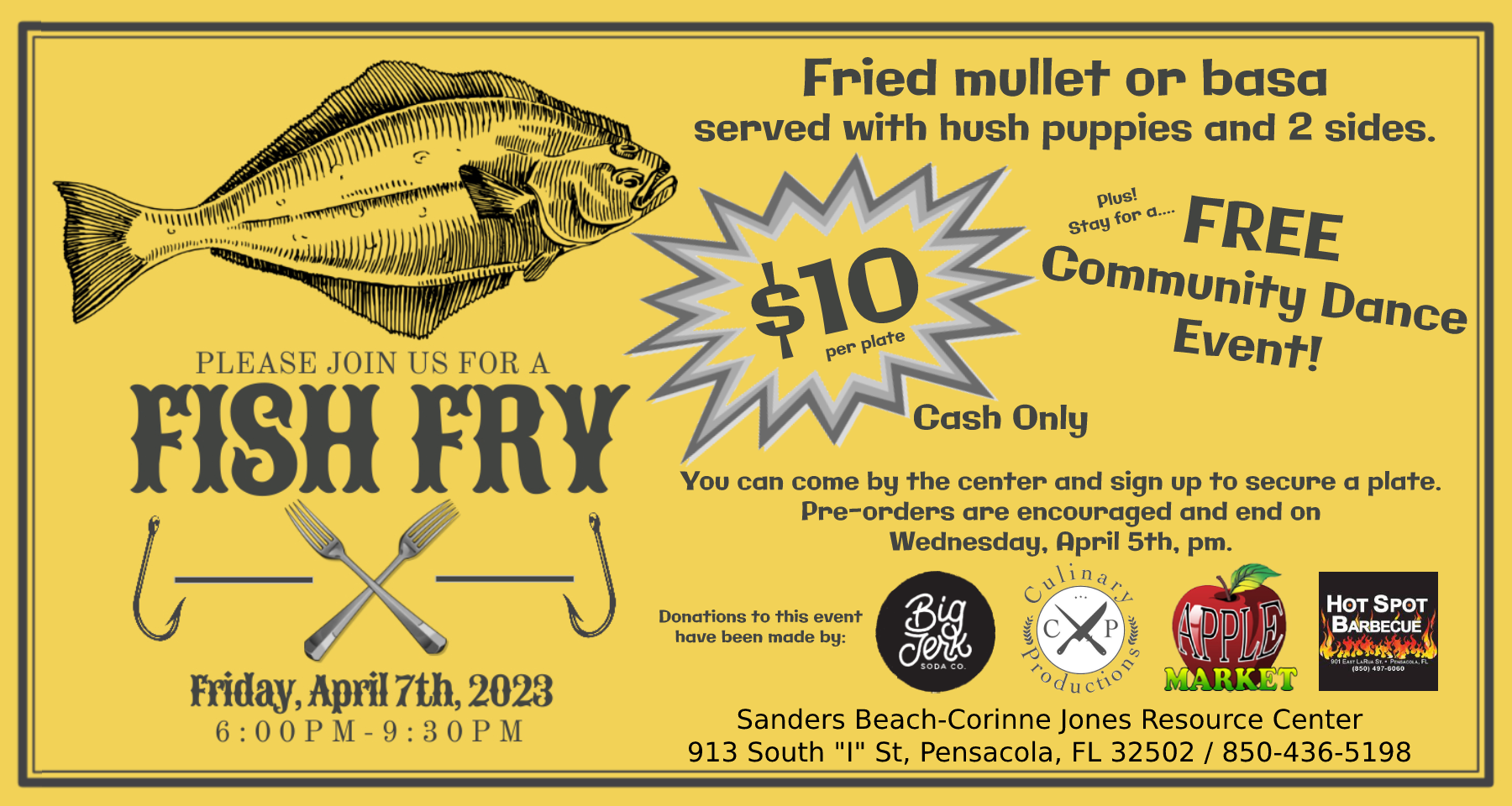 Good Friday Fish Fry and Social Dance! April 7th, 2023 / 6pm-9:30pm ...